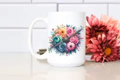 Vibrant Flower Seal | Sublimation | Clipart Product Image 2