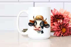 Cow Bored Goofy Sublimation Clipart Product Image 2