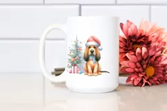 Pastel Bloodhound with Christmas Decor, High-Res PNG Product Image 2