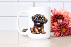 Enthusiastic Bullmastiff | Sublimation | Clipart Product Image 2