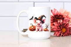 Vibrant Drawing of a Cute Baby Pig | Sublimation Clipart Product Image 2