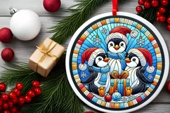 Round Christmas Ornament Sublimation|Clipart Product Image 1