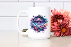 Vibrant Celestial Mushroom for Tarot, PNG Product Image 3
