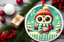 Round Christmass Ornament PNG Product Image 2