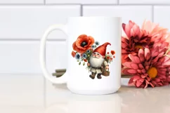 bouquet gnome watercolor poppy Product Image 2