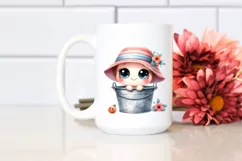 Smiling Baby in Bucket | Sublimation Clipart Product Image 2