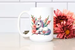 Colorful Gladiolus Baby Unicorn | Clipart Product Image 2