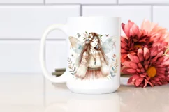 Washed Watercolor Boho Fairy, High-Res PNG Product Image 2