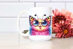 Butterfly Smiling Sunglasses Tongue | Sublimation Clipart Product Image 2