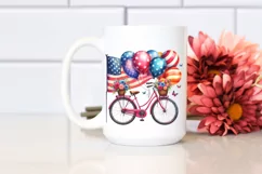 Vintage Vibrant Bicycle Balloons | Clipart Product Image 2