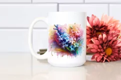Abstract Vibrant Pastel Shiny Hyacinth, Transparent PNG Product Image 2