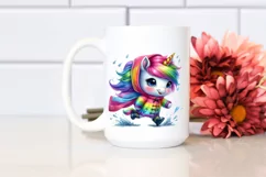 Happy Running Unicorn, Transparent PNG Product Image 2