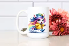 Happy Running Unicorn, Transparent PNG Product Image 2