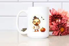 Baby Duck Standing on Moon, High-Quality PNG Product Image 2