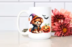 Cute Baby Dog Halloween Drawing | Sublimation Clipart Product Image 2