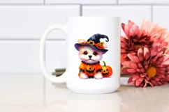 Cute Baby Dog Halloween Drawing | Sublimation Clipart Product Image 2