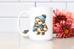 Cute High-Details Baby Chicken with Winter Clothes and Santa Product Image 2