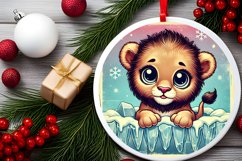 Round Christmas Ornament Sublimation|Clipart Product Image 2