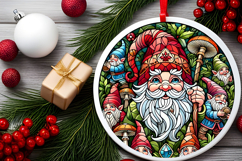 Round Christmass Ornament PNG Product Image 2