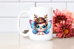 Whimsical Butterfly with Party Hat, Transparent PNG Product Image 2