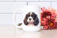 Watercolor Cute Baby Springer Spaniel Clipart Product Image 2