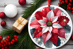 Round Christmass Ornament PNG Product Image 2