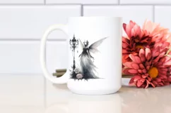 Washed Watercolor Gothic Fairy, Transparent PNG Product Image 2