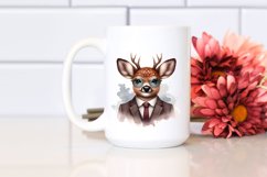 Funny Deer Portrait Retro es | Sublimation Clipart Product Image 2
