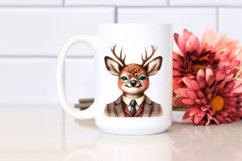 Funny Deer Portrait Retro es | Sublimation Clipart Product Image 2