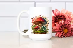 Detailed Stained Mushroom PNG Product Image 2