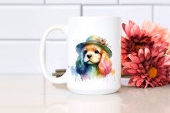 Cute Colorful Cocker Spaniel | Sublimation | Clipart Product Image 2