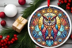 Round Christmas Ornament Sublimation|Clipart Product Image 1