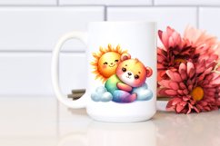 Cute Colorful Baby Bear Clipart Product Image 2