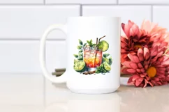 Colorful Moscow Mule Drink | Sublimation | Clipart Product Image 2