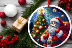 Round Christmass Ornament PNG Product Image 2