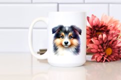 Cute Baby Collie Watercolor Clipart Product Image 2