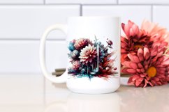 Artistic Filled with Large Dahlia | Clipart Product Image 2