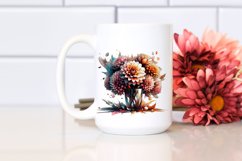 Artistic Filled with Large Dahlia | Clipart Product Image 2
