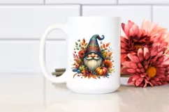 Detailed Vibrant Autumn Gnome, PNG Product Image 2