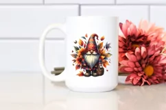 a Detailed Vibrant Autumn Gnome PNG Product Image 2