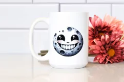 Funny Watercolor Haloween Moon Big Teeth Product Image 2