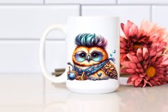 Baby Owl with Cool Haircut PNG Product Image 2