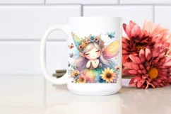 Colorful Small Cute Fairy | Clipart Product Image 2