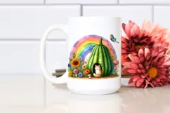 Cat House Rainbow Bird Butterfly Sublimation Clipart Product Image 2