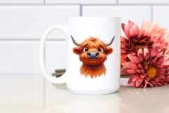 Funny Highland Cow with es PNG Product Image 2