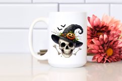 Funny Watercolor Haloween Skull Product Image 2