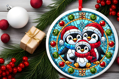 Round Christmass Ornament PNG Product Image 2