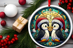 Round Christmass Ornament PNG Product Image 2