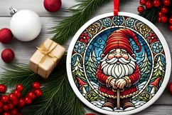 Round Christmas Ornament Sublimation|Clipart Product Image 1