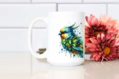 Vibrant Watercolor Bird PNG Product Image 2